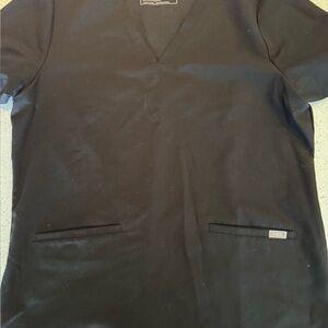Figs black scrub top